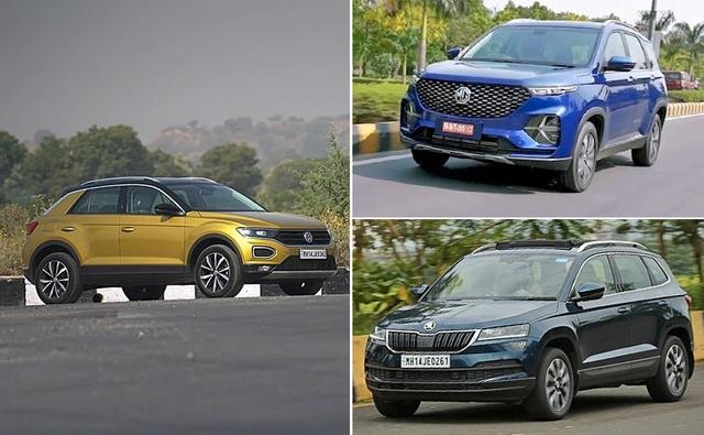The MG Hector, Skoda Karoq and the Volkswagen T-Roc are in contention for winning the Midsize SUV of the year at the 2021 carandbike awards. Here's a quick gist of what all the SUVs are about.