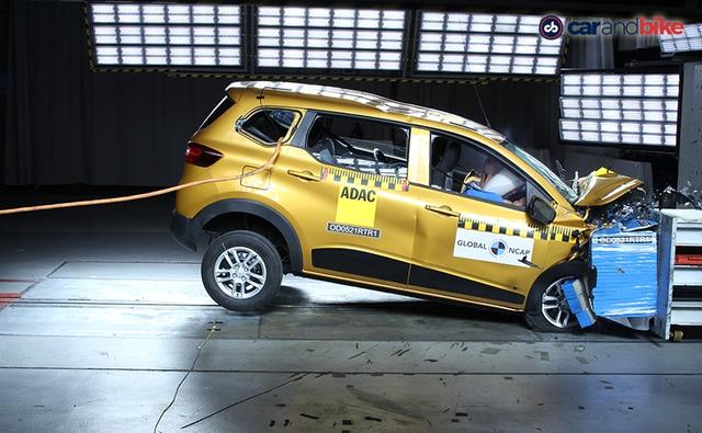 Strong showing by the Renault Triber subcompact MPV in latest crash test. Four stars for adult occupant and three stars for child occupant protection.