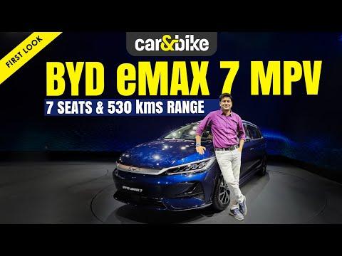 BYD eMAX 7 India ki pehli electric 6/7 seater MPV launch hui BYD eMAX 7 India ki pehli electric 6/7 seater MPV launch hui