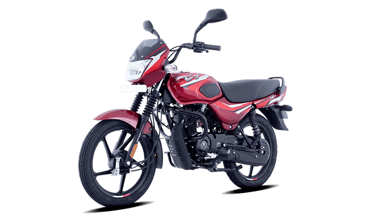 बजाज सीटी 100 Gloss Flame Red with Bright Red Decals