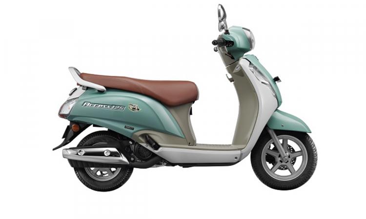 न्यू सुज़ुकी  एक्सेस 125 Solid Ice Green / Pearl Mirage White Special Edition
