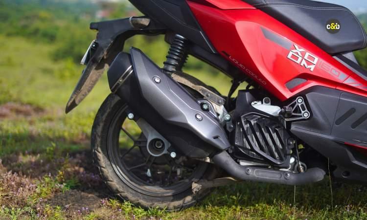 2025 Hero Xoom 160 Red Exhaust
