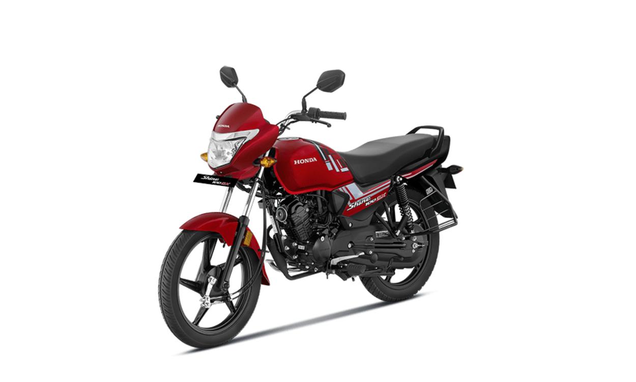 Honda Shine 100 DX Side front Look