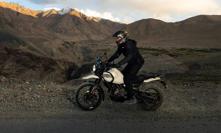 Royal enfield himlayan 450 ride view 1