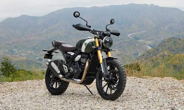 2023 triumph scrambler 400 x front look