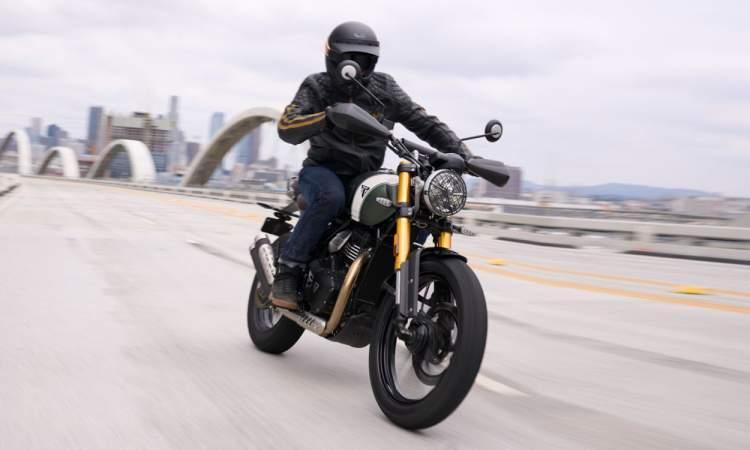 2023 triumph scrambler 400 x ride view2