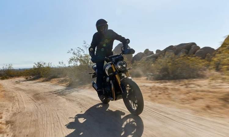 2023 triumph scrambler 400 x rideview