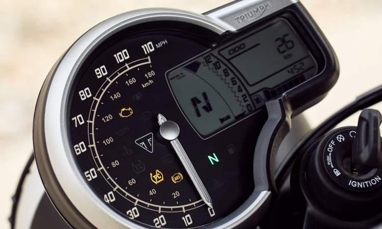 2023 triumph scrambler 400 x speedometer