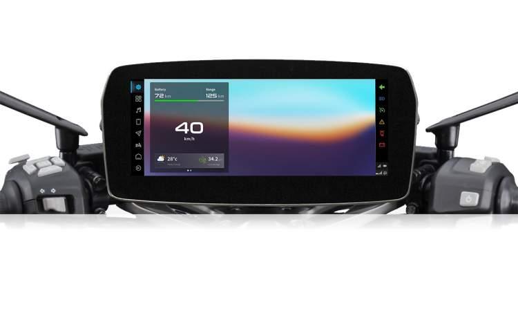 Tvs x electric dashboard