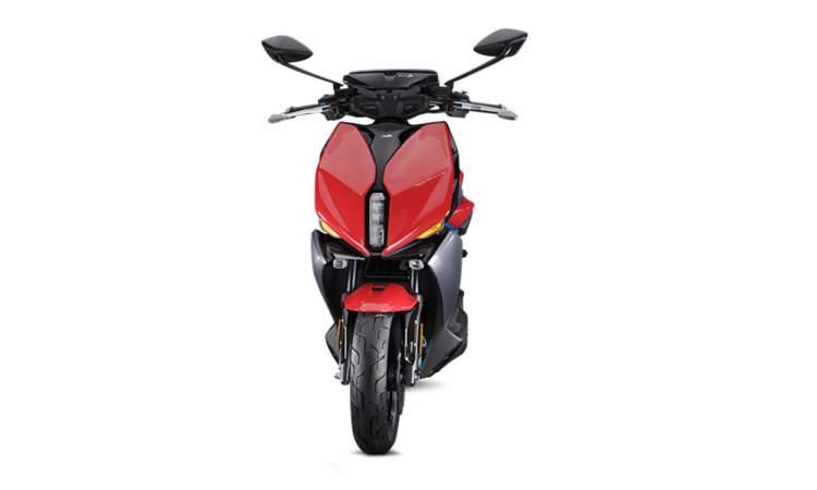 Tvs x electric front view