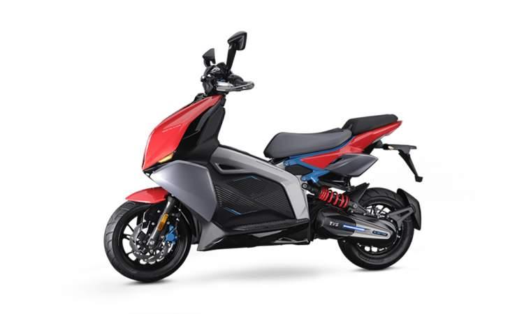 Tvs x electric side view