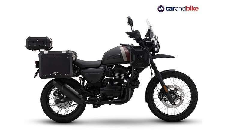 Yezdi Adventure Black Sideview