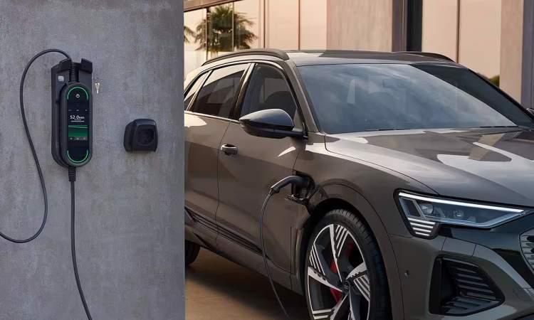 Audi q8 e Tron charging point