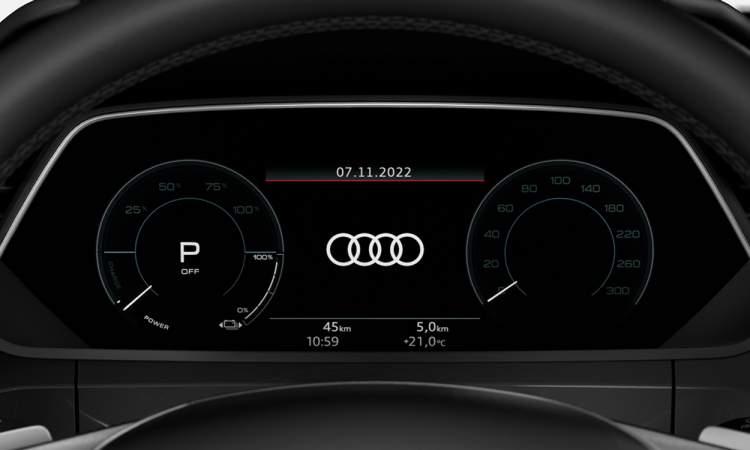 Audi q8 e Tron digital display