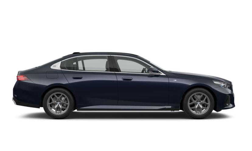 Bmw 5 Series Black Right Sideview