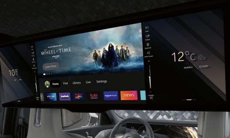 Bmw 7 series rear display