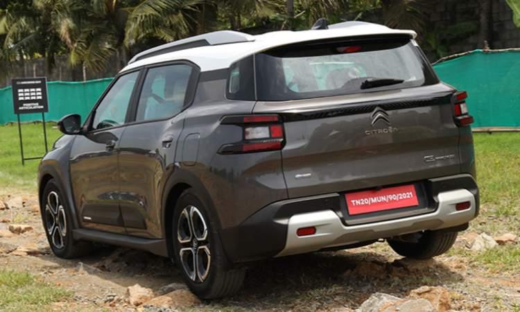 Citroen c3 aircross rearview