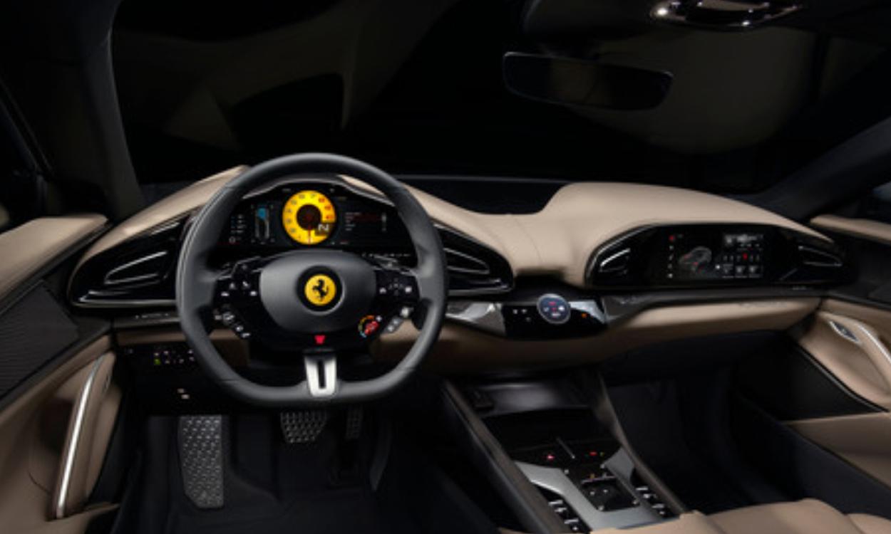 Ferrari purosangue suv dashboard
