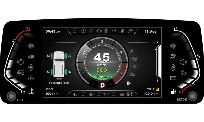 Force Gurkha Digital Cluster