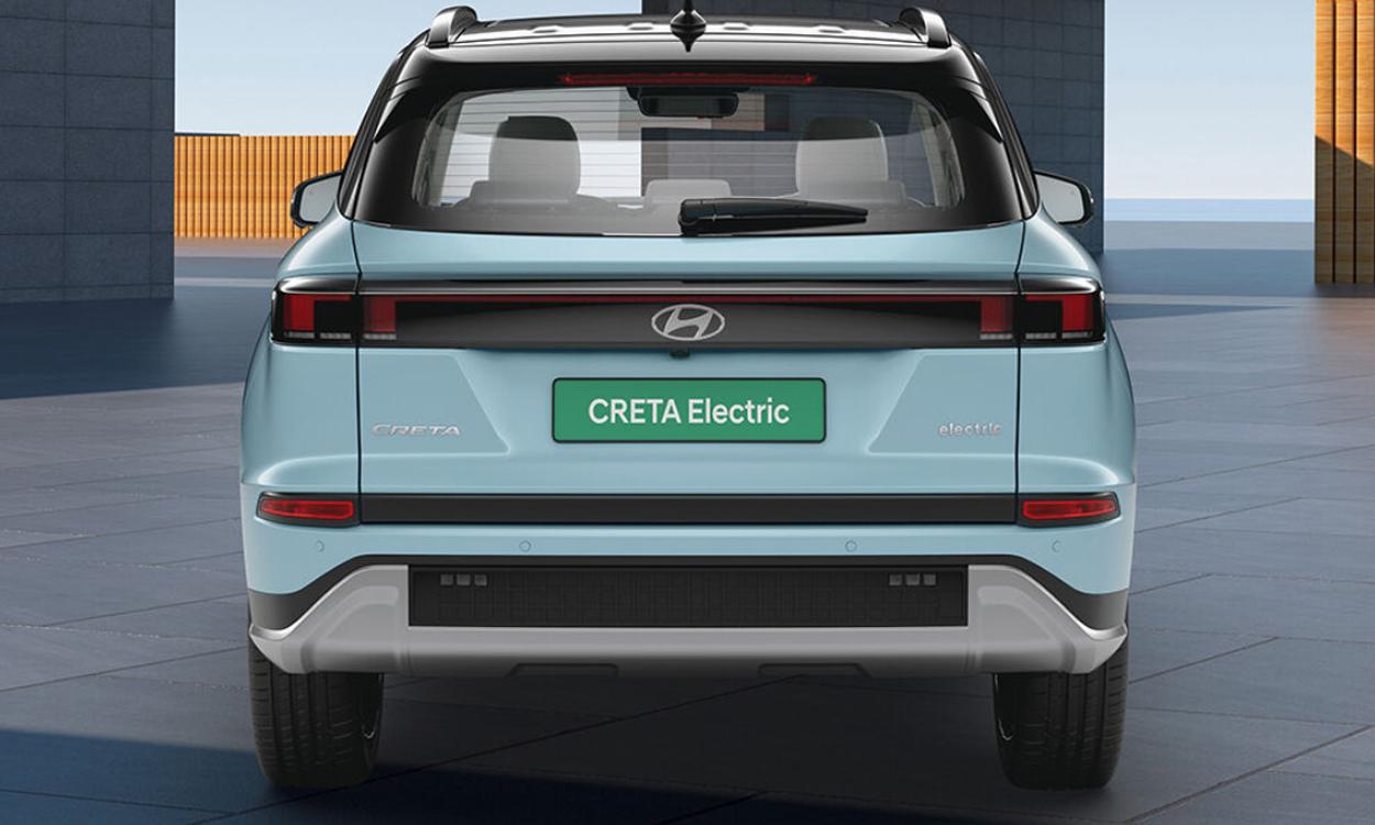 H Shaped Led Tail Lamps Turn Indicators All Lights On Hyundai creta EV