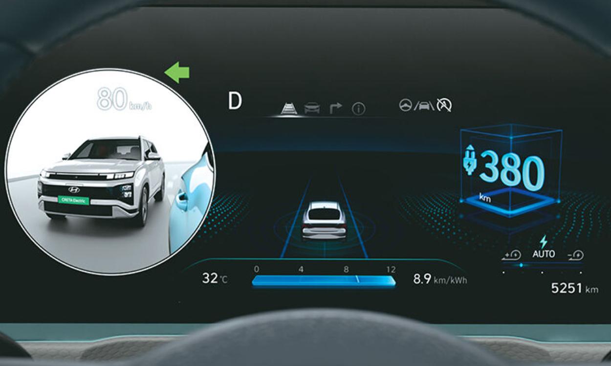 Safety Smart Sense Blind Spot View Monitor Hyundai creta EV