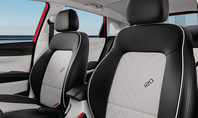 All New Elite I20 Dual Tone Seats With I20 Branding
