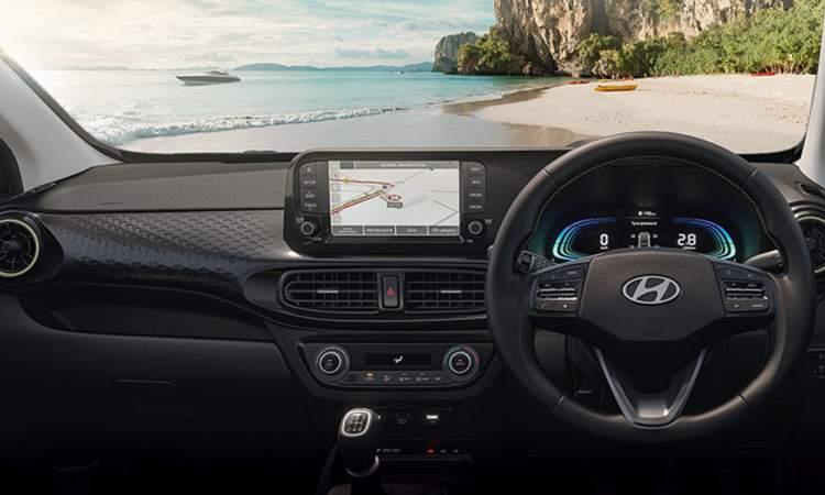 Hyundai exter connected type hd infotainment with digital cluster