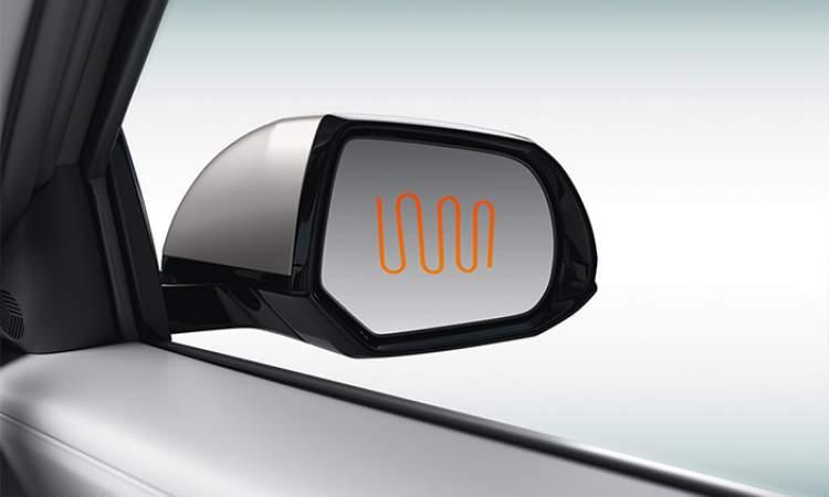 Heated outside mirrors with LED turn indicators
