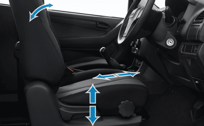 Isuzu D Max V Cross Adjustable Seat
