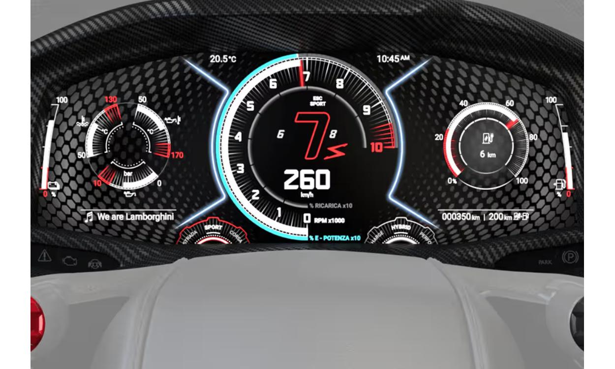 Lamborghini Revuelto Instrument Cluster