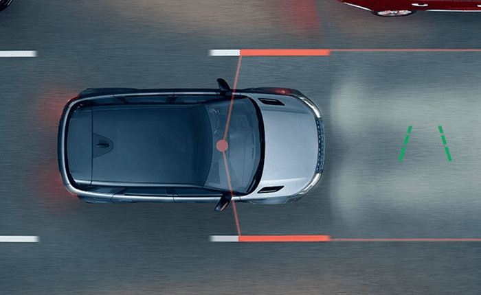 Range Rover Evoque Lane Keep Assist