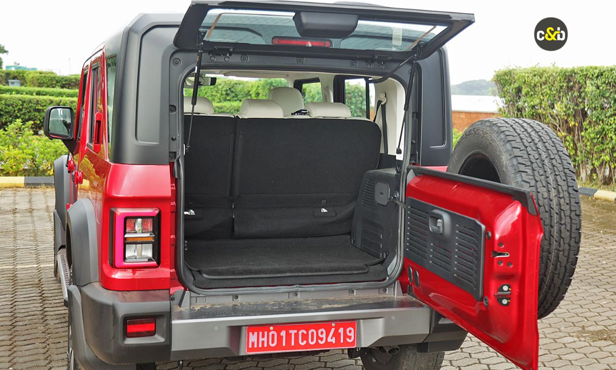 Mahindra Thar Roxx Foldable Rear Space