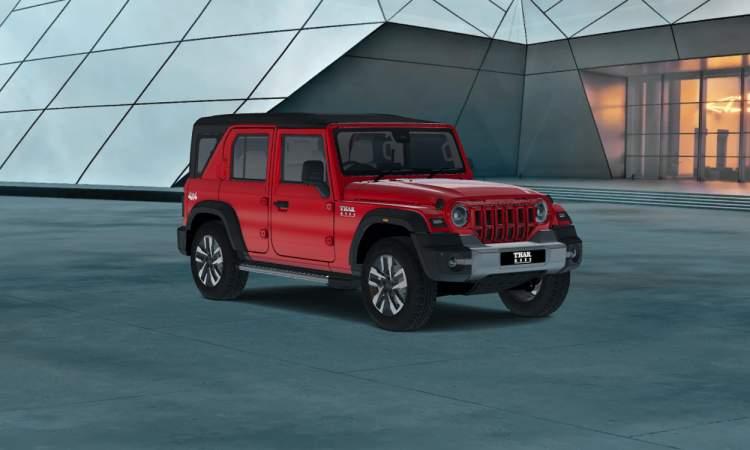 Mahindra thar roxx front right corner view