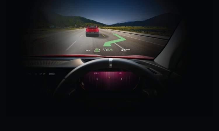 mahindra xev 9e view from top