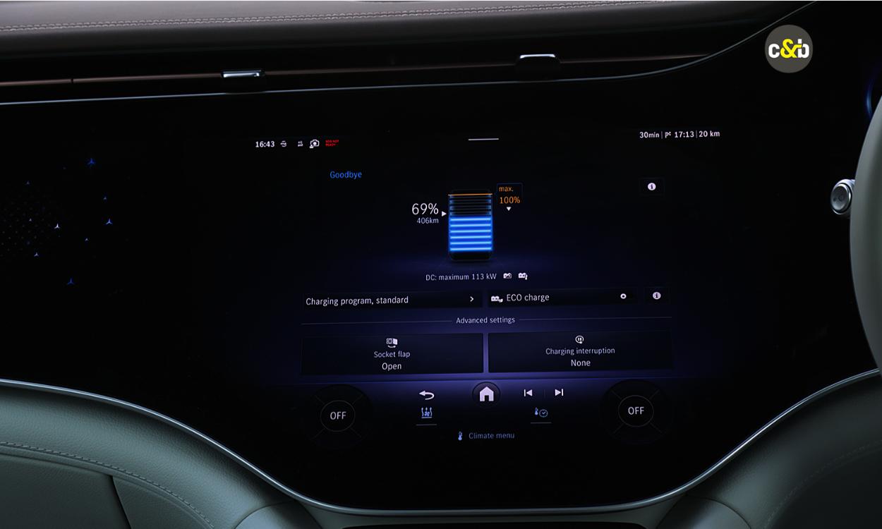 Mercedes Benz Eqs Features In Hand Display
