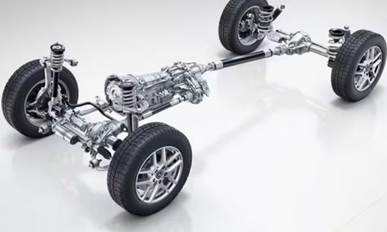 Mercedes benz g Class suspension with adaptive damping system