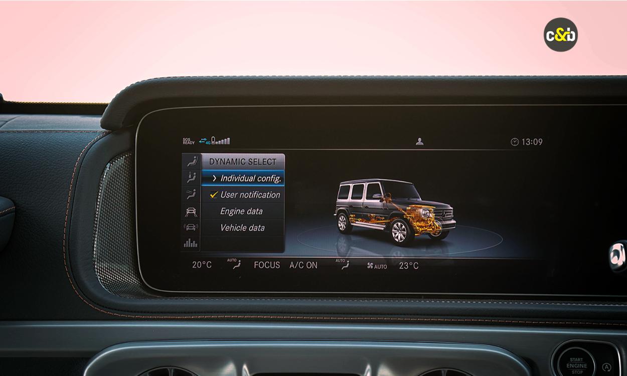 Mercedes Benz G400d Information Display