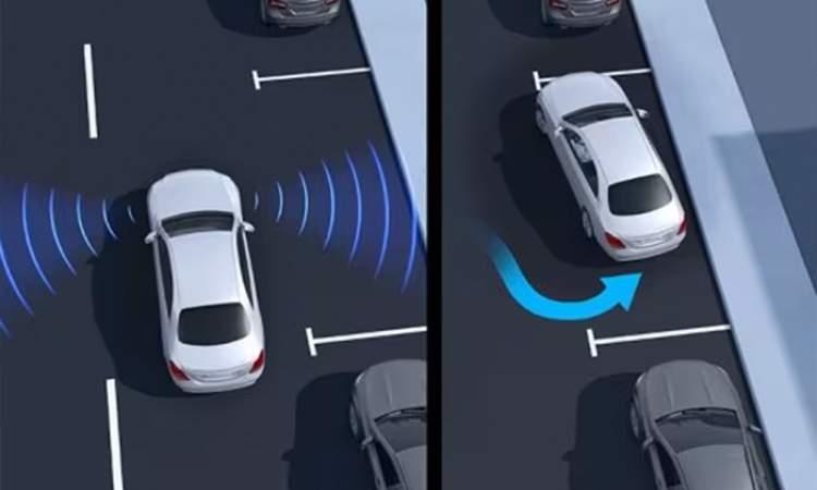 Active parking assistant with PARKTRONIC