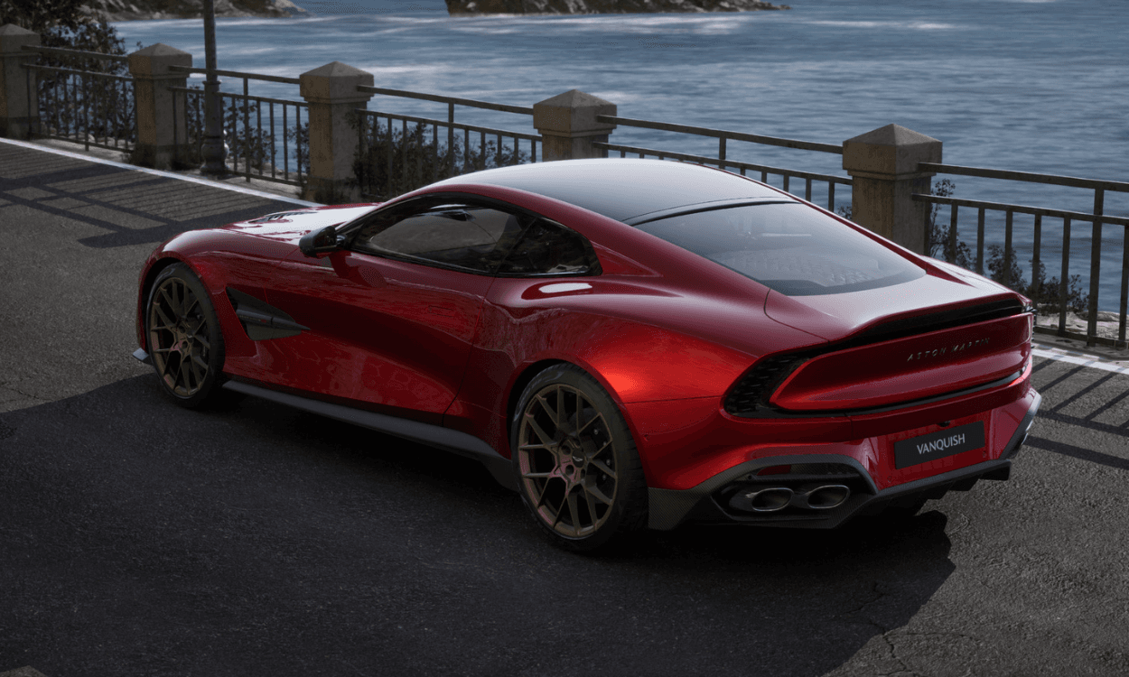 Aston Martin V12 Vanquish Topview