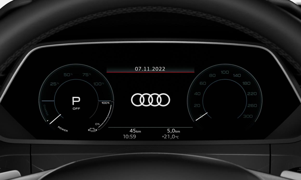 Audi q8 e Tron digital display