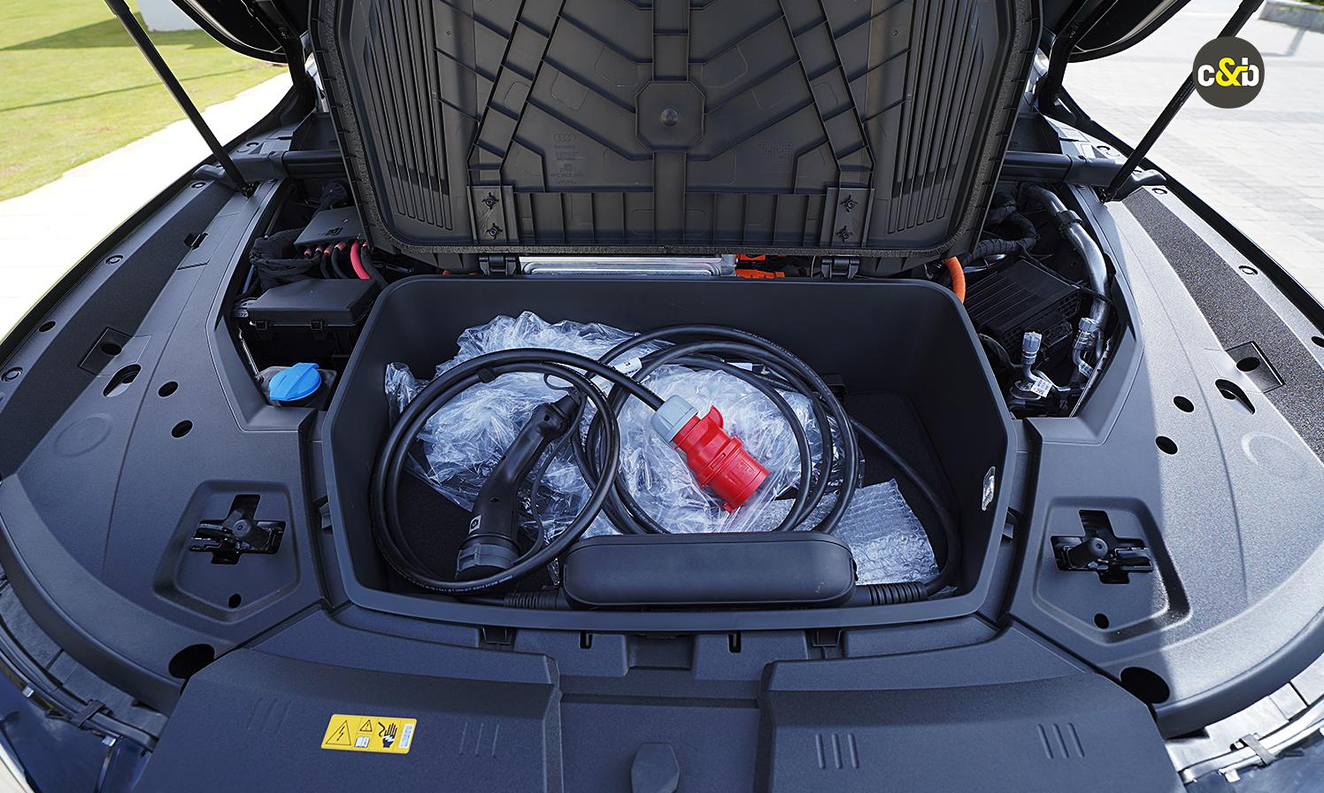 Audi Q8 Etron Space For Charger