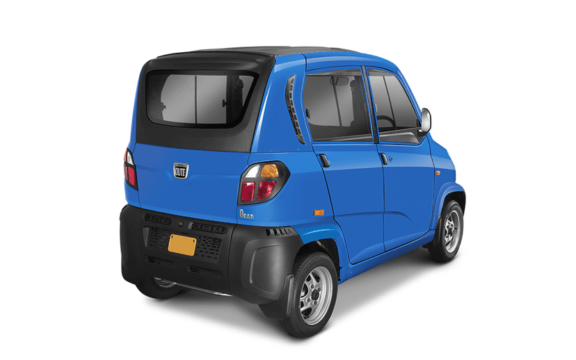 Bajaj Qute Blue Rear Look