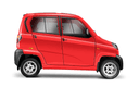 Bajaj Qute Red Side View