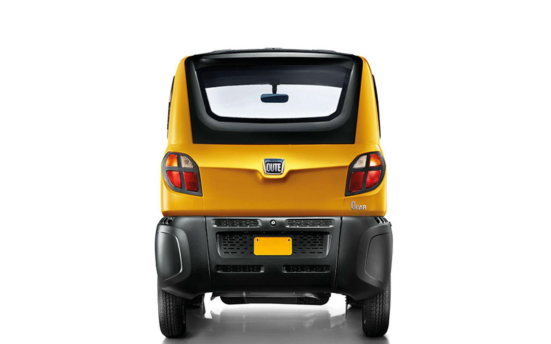 Bajaj Yellow Rear View