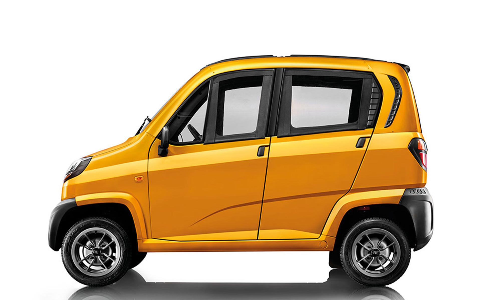 Bajaj Yellow Side View