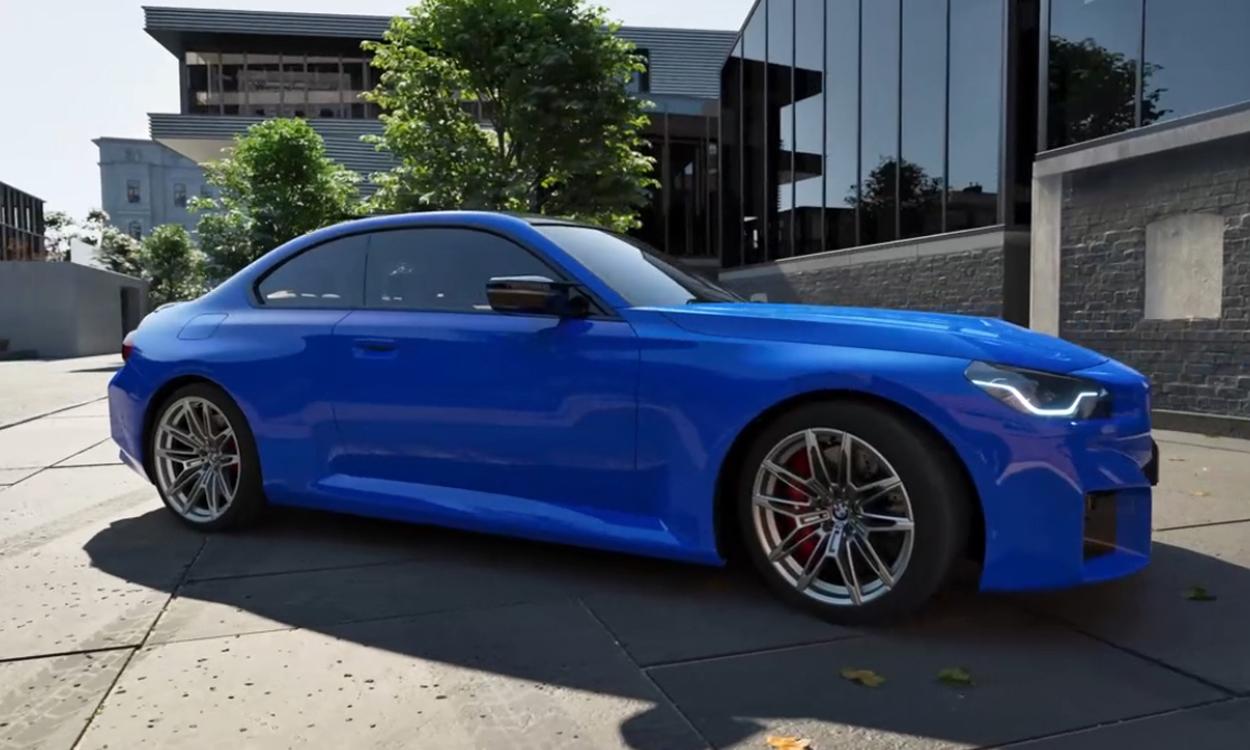 BMW M2 Blue rideview