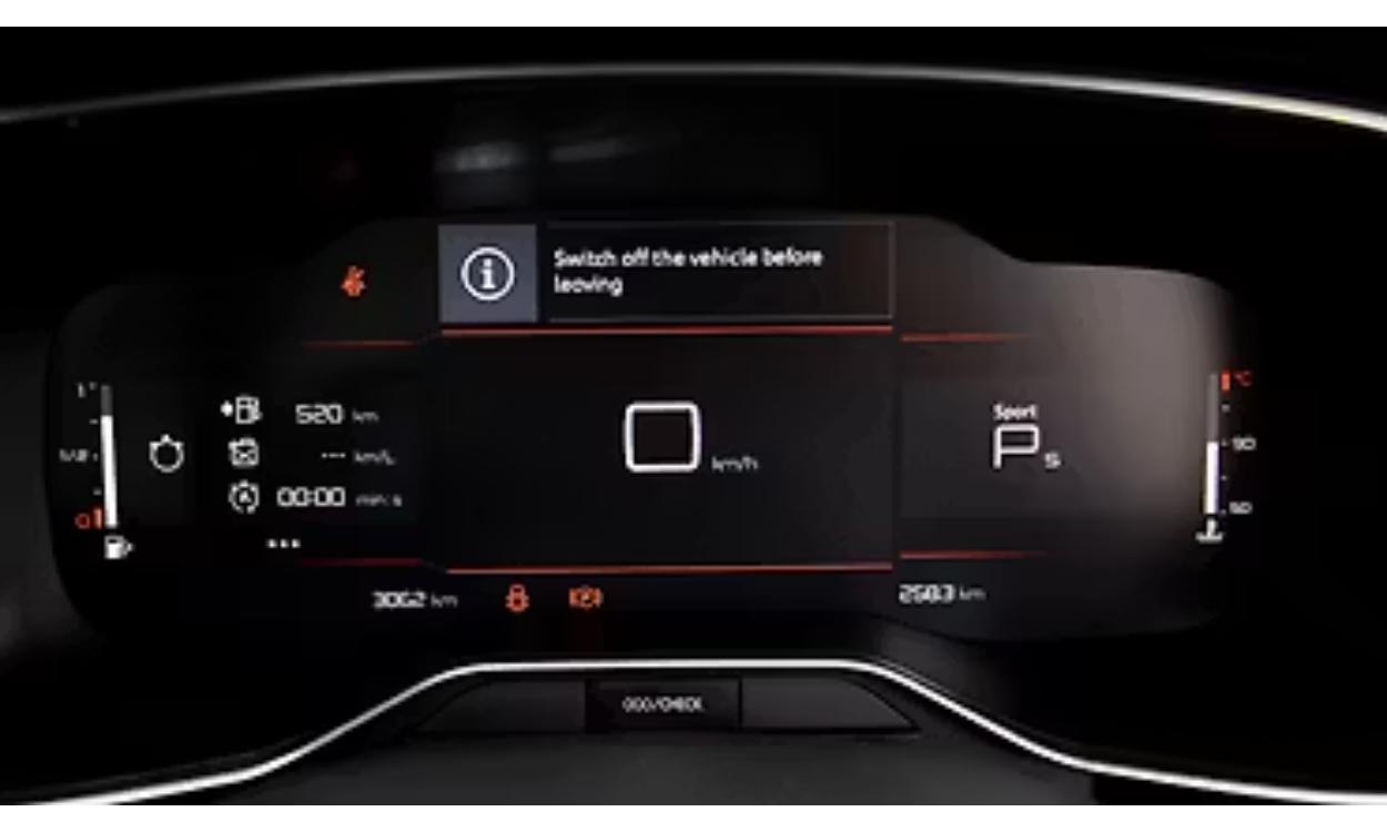 C5 Aircross Interior Instrument Cluster