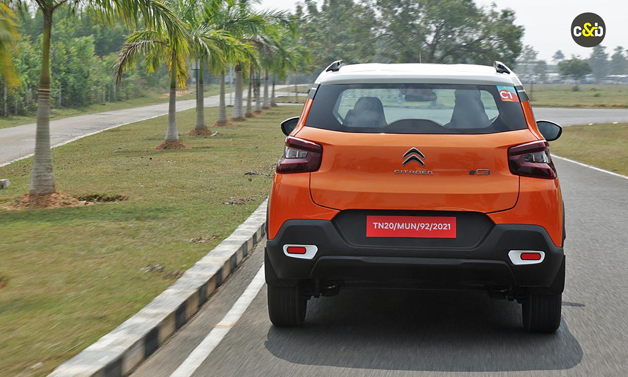 Citroen ec3 rearview