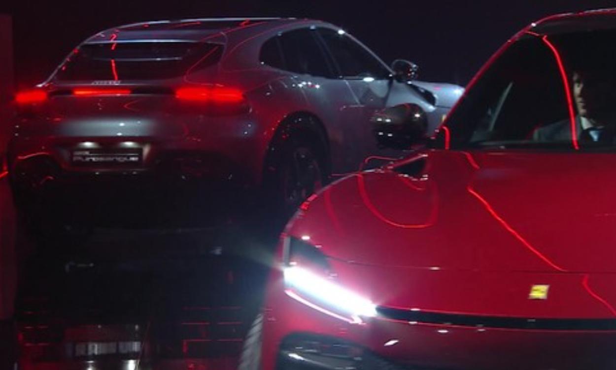 Ferrari purosangue suv headlight