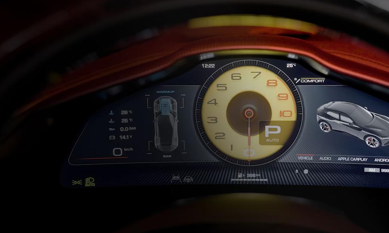Ferrari purosangue suv speedometer